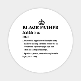 Father's Day Black Father Noun Definition African American Magnet